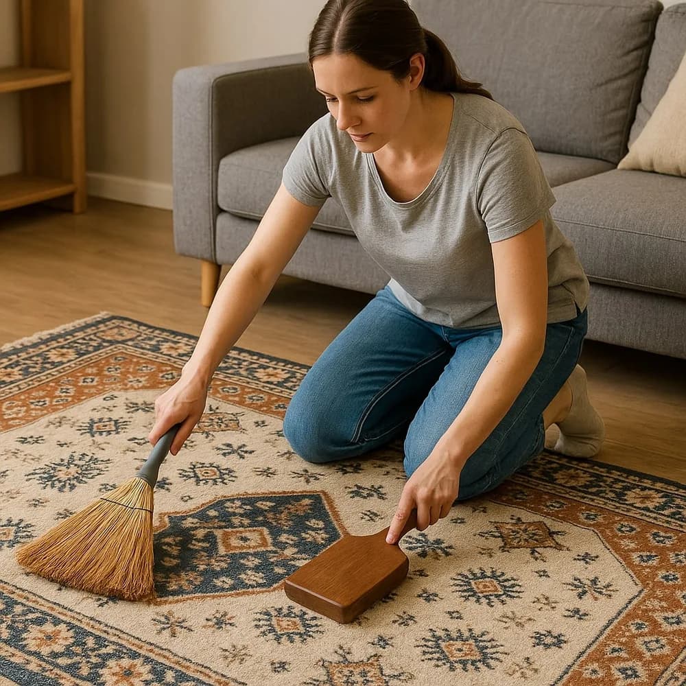 Як прибрати килим без пилососа – Господарочка