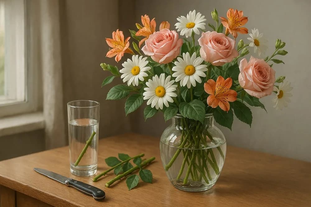 Як зберегти квіти у вазі довше – Господарочка