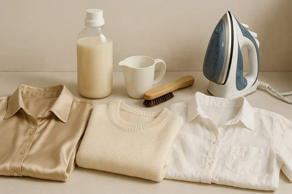 Як доглядати за делікатними тканинами — шовк, вовна, льон – Господарочка