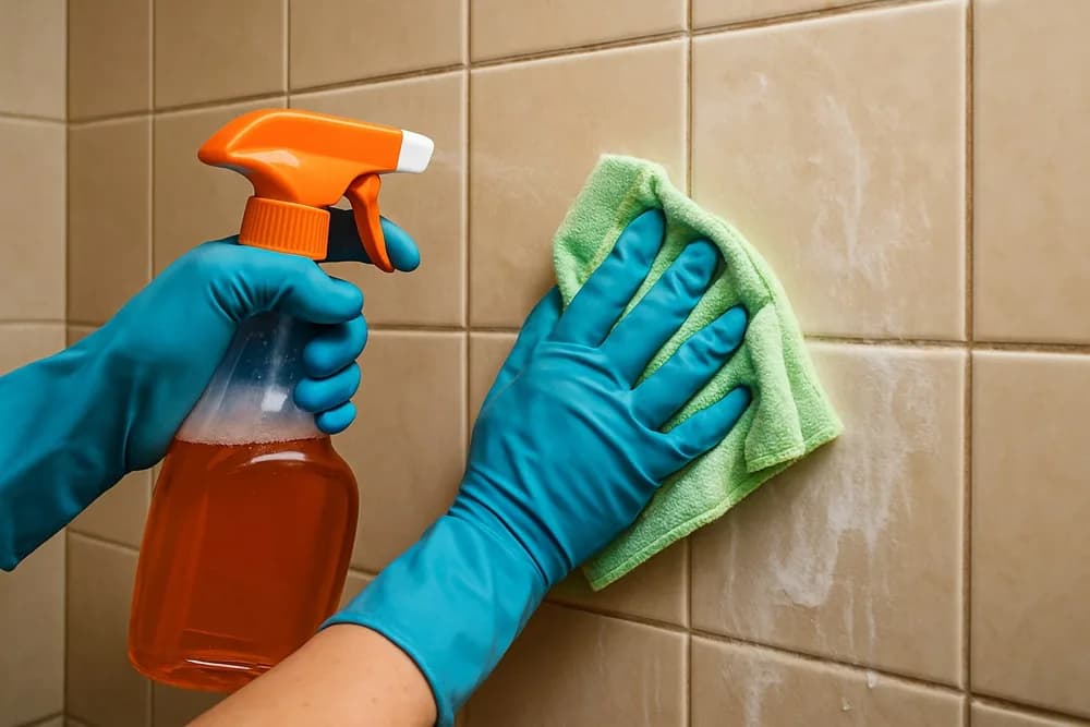 Як очистити плитку у ванній від вапняного нальоту – Господарочка