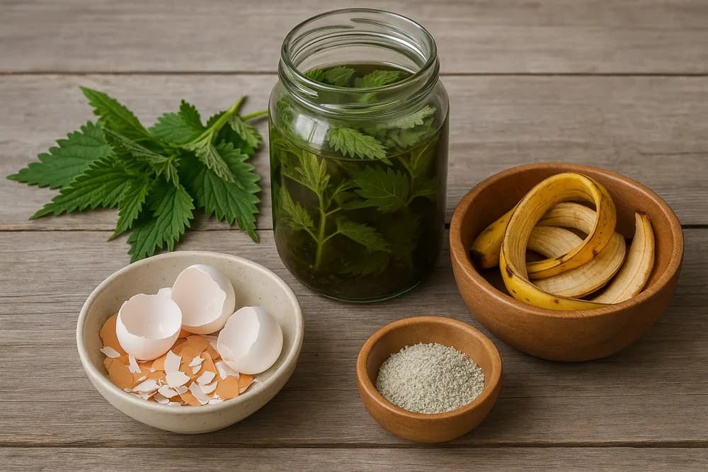 Як приготувати природне добриво з кропиви, бананової шкірки та яєчної шкаралупи – Господарочка