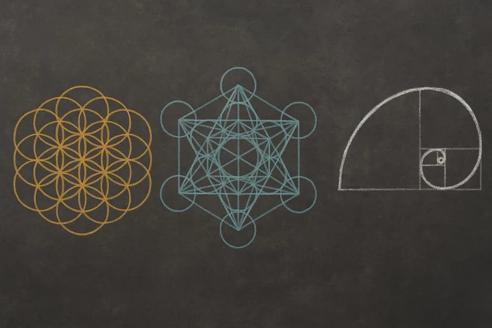 Сакральна геометрія: квітка життя, куб Метатрона, спіраль Фібоначчі – Чорний Ворон