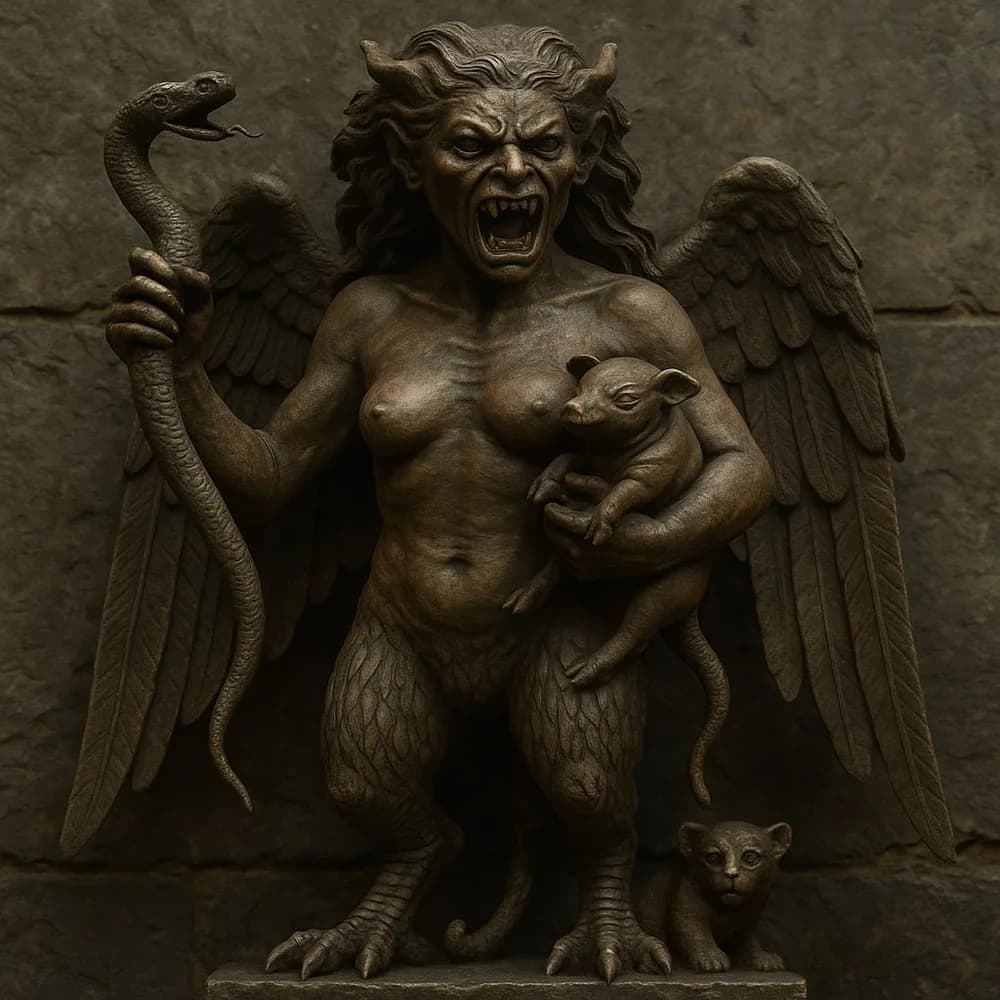 Ламашту – демонеса, що приносила хвороби у вавилонян – myths