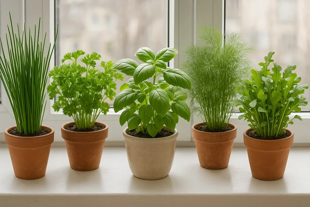 Як вирощувати зелень на підвіконні цілий рік