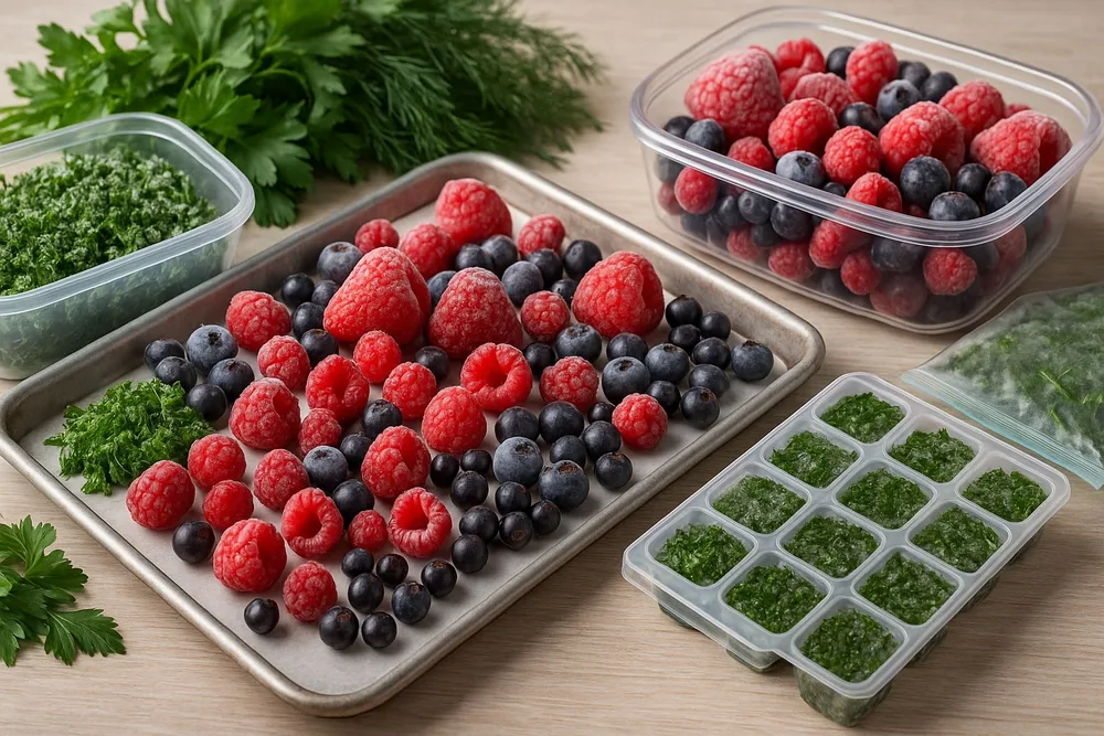 Як заморожувати зелень і ягоди без втрати смаку