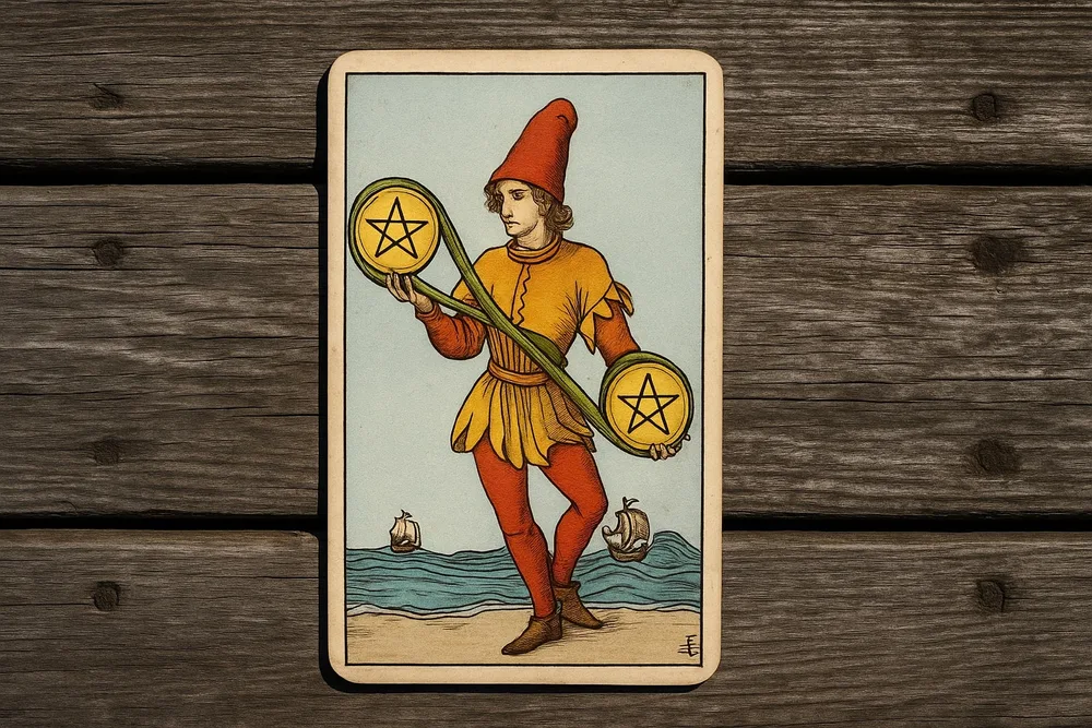 Що означає карта Двійка Пентаклів в Таро