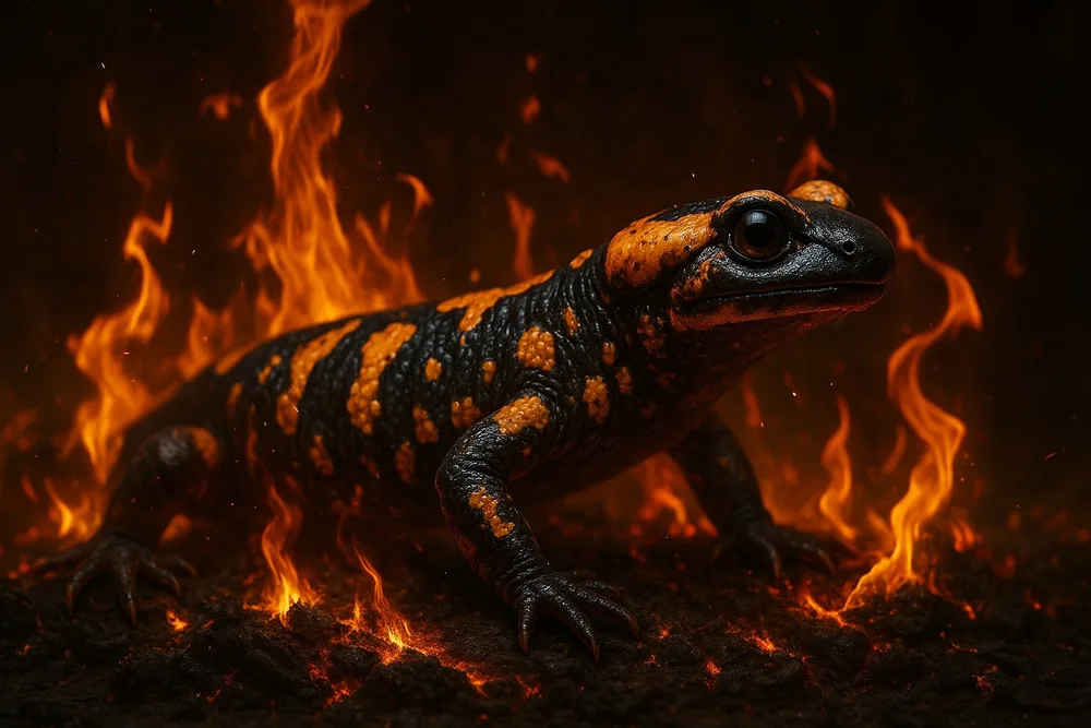 Легенди про саламандр – духів вогню